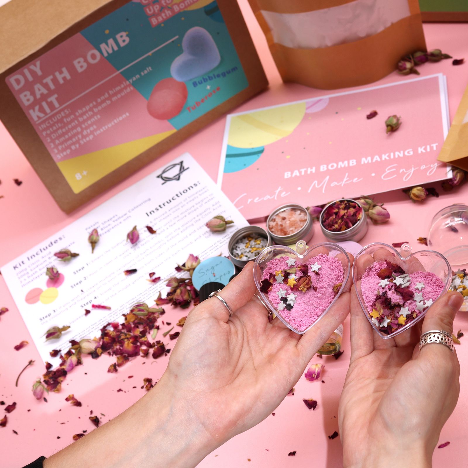 Kit de bombas de baño - Rosa y chicle - Imagen 6